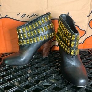 Betsey Johnson Gold Studded Boots